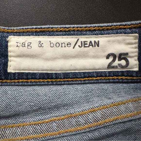 Rag & Bone Distressed The Skinny Jeans In La Paz Wash Size 25 - Picture 8 of 9